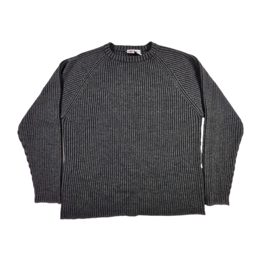 Vintage Anchor Blue Sweater Black‎ Womens Dressy Minimalist Crew Neck Large